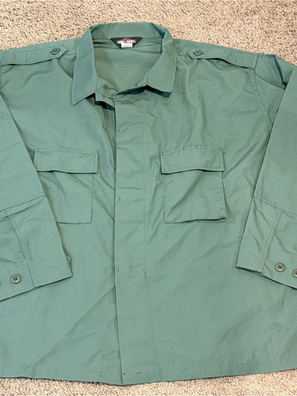 Tru Spec BDU Coat Sz 3XL Long Olive Tactical Shirt Pockets Ripstop NWOT